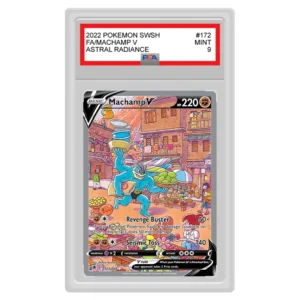 Pokemon - Sword & Shield - Astral Radiance - Machamp V - 172/189 (PSA 9 Graded Slab)